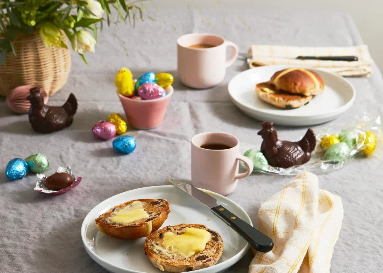 an easter spread full of pump street craft chocolate