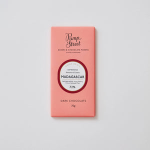 Artisan Craft Chocolate Bar From Madagascar 72% Front View of Packaging