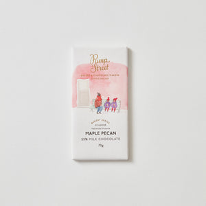 Christmas Chocolate Bar with Wintery Watercolour Illustration