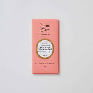 Pump Street Rye Crumb, Milk and Sea Salt Dark Milk Craft Chocolate Bar