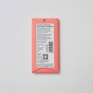 Pump Street Single Origin Madagascar 74% Craft Chocolate Bar Reverse Label