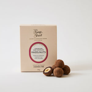 Uganda 78% Dark Caramelised Hazelnuts - 100g