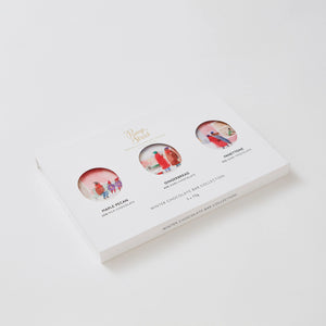 Christmas chocolate bar gift box side view