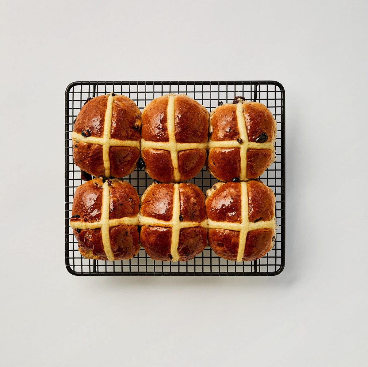 Six Hot Cross Buns