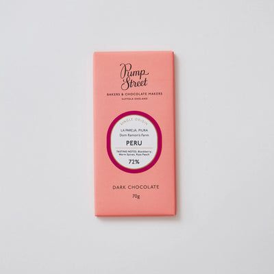 Artisan Craft Chocolate Bar From Peru Single Origin Front View