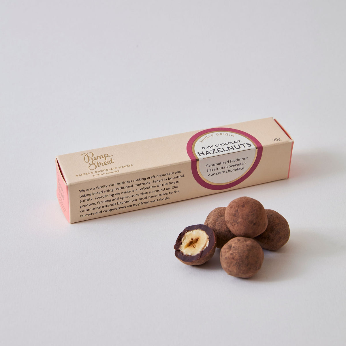 Uganda 78% Dark Caramelised Hazelnuts - 20g
