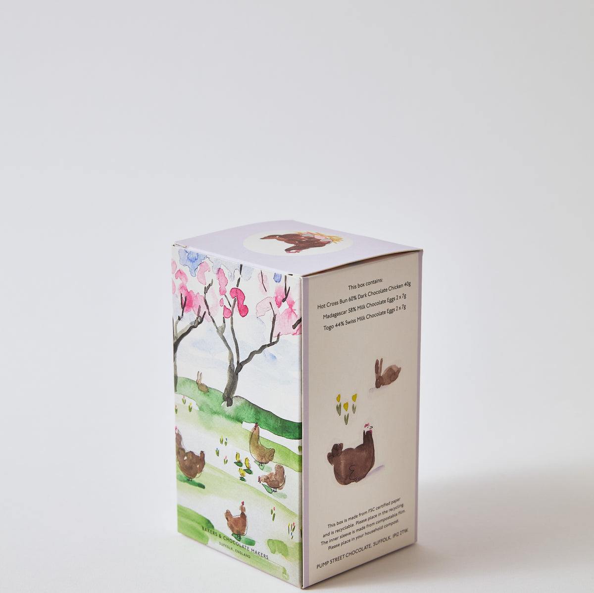 Hot Cross Bun Chicken and Eggs Box