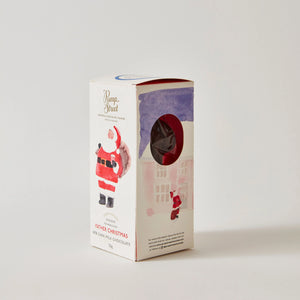Our Handmade Chocolate Father Christmas Snuggled In Recyclable Packaging