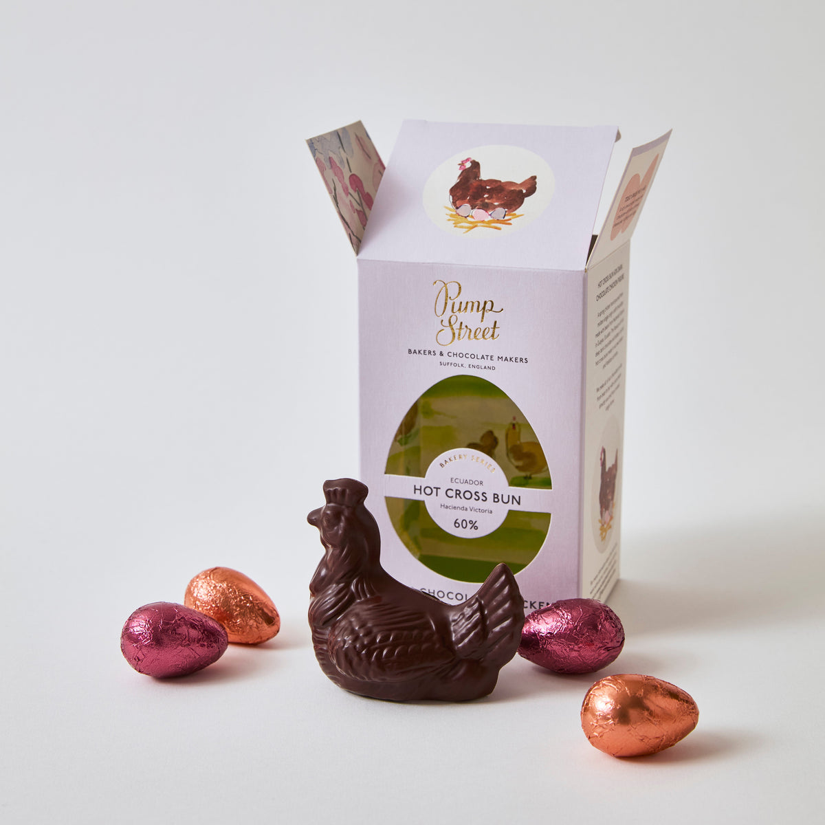 Hot Cross Bun Chicken and Eggs Box