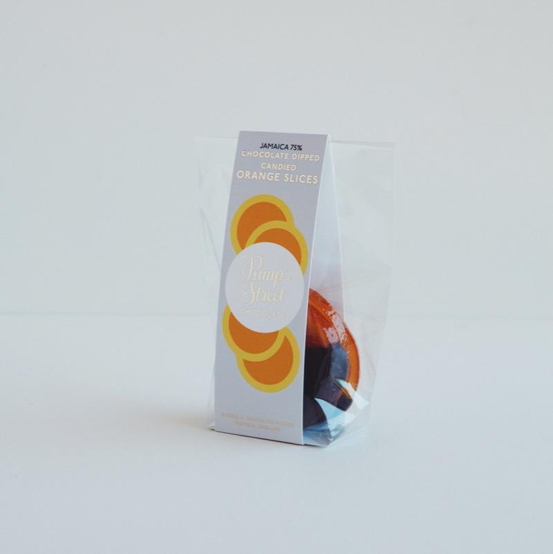 Pump Street Candied Orange Slices in packaging 