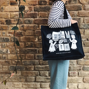 Side View of Pump Street Canvas Tote Bag