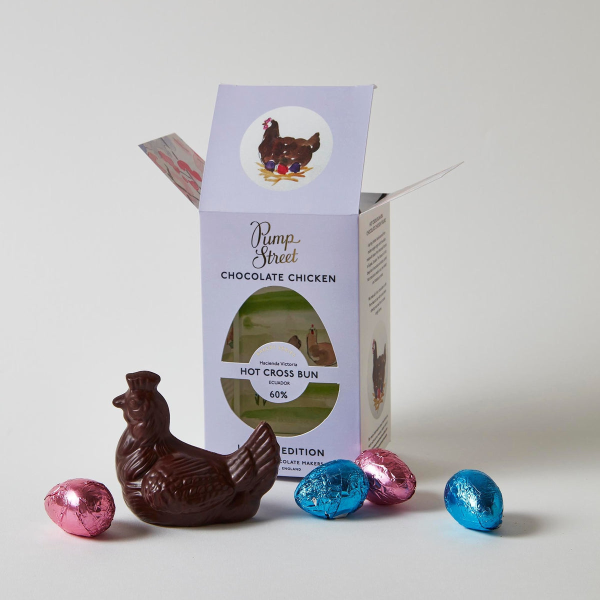 Hot Cross Bun Chicken and Eggs Box