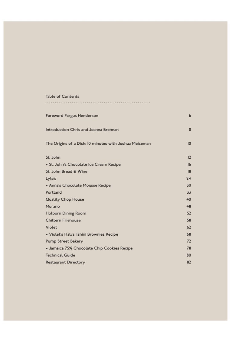 Pump Street Yearbook contents page 